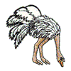 OSTRICH W/HEAD DOWN