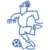 COMIC SOCCER PLAYER