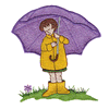 GIRL HOLDING UMBRELLA