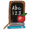 ABC 123 ON CHALK BOARD