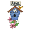 APRIL WITH BIRDHOUSE