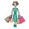 LADY WITH BAGS