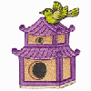 ORIENTAL TEMPLE BIRDHOUSE