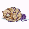 CAT WITH YARN