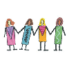 WOMEN HOLDING HANDS