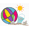 BEACH BALL AND SAND PAIL