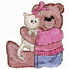 BEAR WITH KITTEN