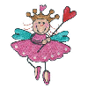 FAIRY HOLDING A HEART WAND