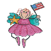 FAIRY HOLDING A FLAG