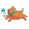 DOG PLAYING W/BALL