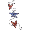 HEARTS AND STAR BORDER