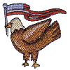 EAGLE WITH AMERICAN FLAG