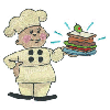 CHEF W/ SANDWICH