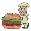 COOK WITH HAMBURGER