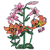 CROSS STITCH WILD LILIES