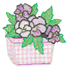 FLOWER POT APPLIQUE