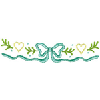 HEARTS AND RIBBON BORDER