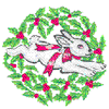 CHRISTMAS BUNNY WREATH