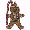 GINGERBREAD MAN W/CANDY CANE