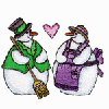 MR. AND MRS. SNOWMAN