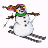 SNOWMAN SKIING