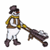 SNOWMAN W/ WHEELBARROW