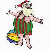 SANTA AT THE BEACH