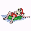 SANTA FLOATING