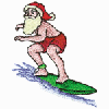 SANTA SURFING