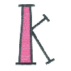 BRIGHT ALPHA LOWER CASE K