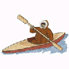 ESKIMO IN KAYAK