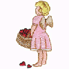 CUPID W/BASKET OF HEARTS