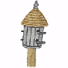 STRAW DOME BIRDHOUSE