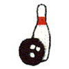 BOWLING BALL AND PIN