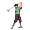 APPLIQUE GOLF PLAYER