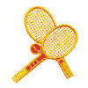 TENNIS RACQUETS AND BALL