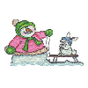 SNOWMAN W/ RABBIT