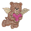 ANGEL TEDDY BEAR WITH HEART
