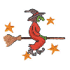 WITCH ON BROOM