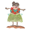 GRANDMA HULA DANCER