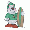 POLAR BEAR W/SNOW BOARD