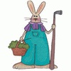 BUNNY WITH GARDEN TOOL