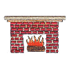 RED BRICK FIREPLACE