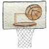 BASKETBALL AND HOOP