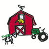 BARN, SHEEP, AND TRACTOR