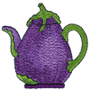 EGGPLANT TEAPOT