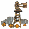 WINDMILL WITH PUMPKINS