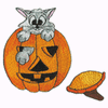 CAT IN JACK-O-LANTERN