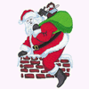 SANTA IN CHIMNEY