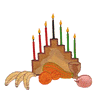 MENORAH W/ FRUIT